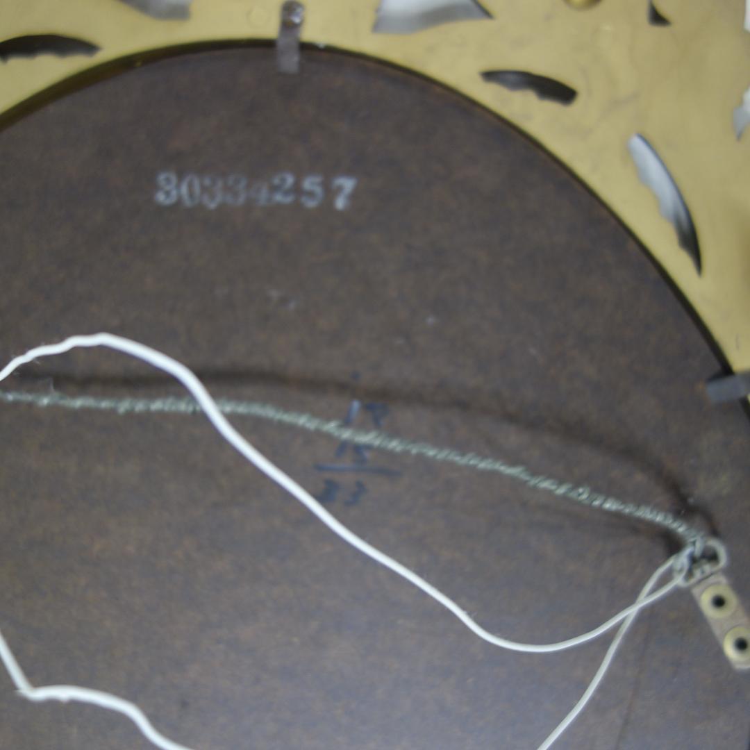 アメリカ製◆ヴィンテージ 70年代　BURWOOD社製 デコラティブ 壁掛ミラー