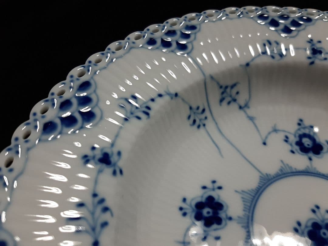 ②ロイヤルコペンハーゲン ブルーフルーテッド フルレース 23cm 2枚セット