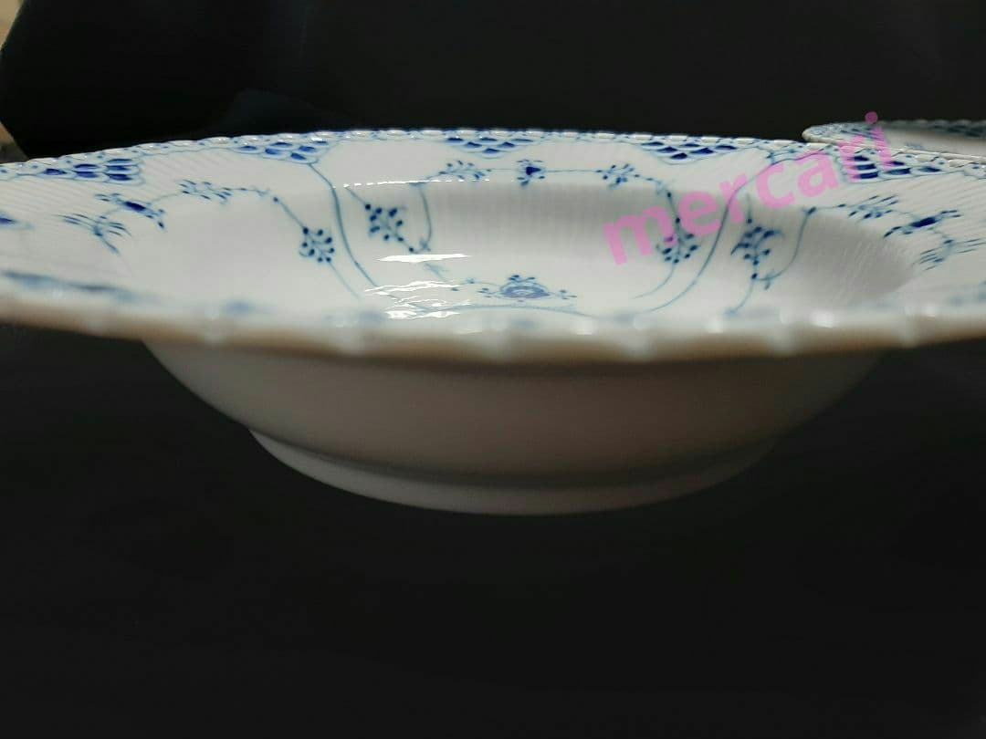 ②ロイヤルコペンハーゲン ブルーフルーテッド フルレース 23cm 2枚セット