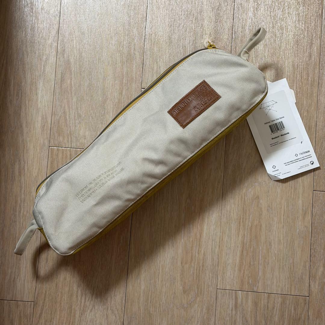 Helinox Deco & Beach アウトドアテーブル　マスタード