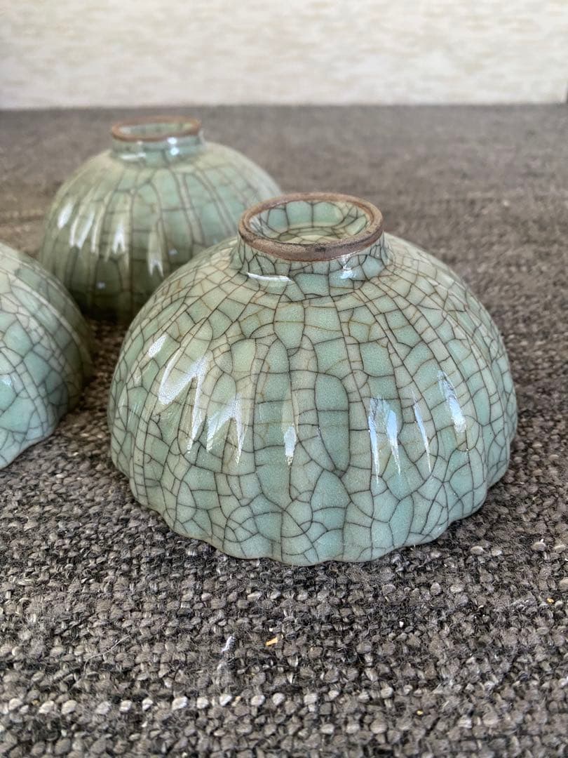 茶碗　3つ　青磁　骨董