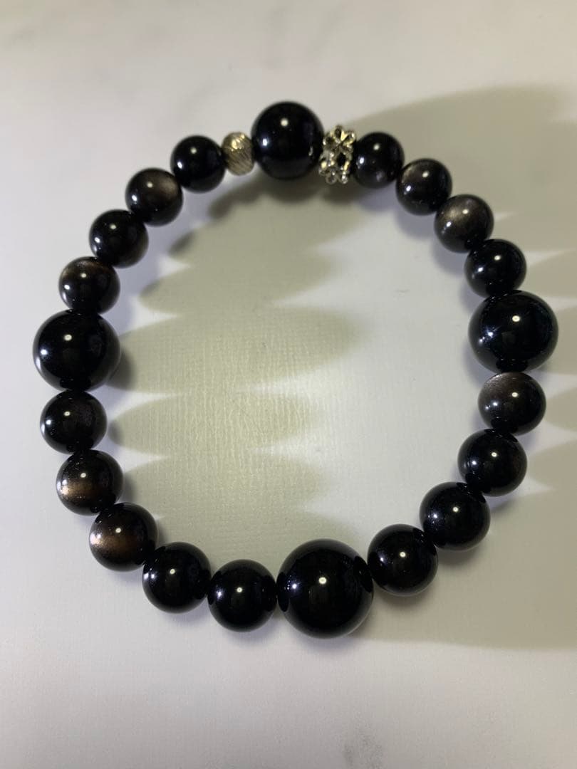 オプシディアン10ミリ　モリオン14ミリ　内径20 高品質のデザブレ