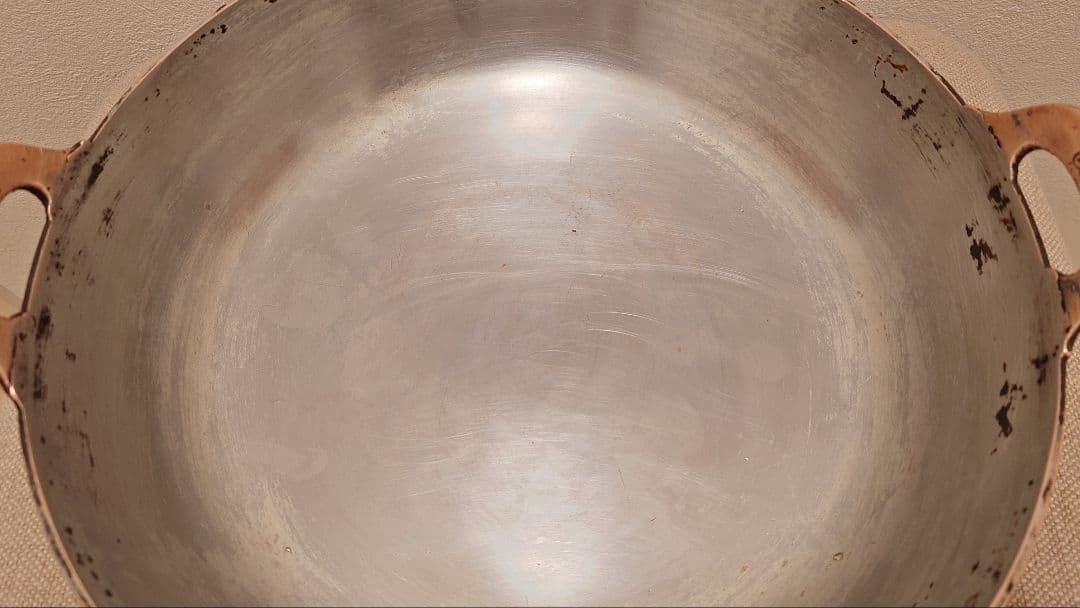 純銅製 業務用 大型 銅鍋 極厚 天ぷら鍋 33cm 送料込み