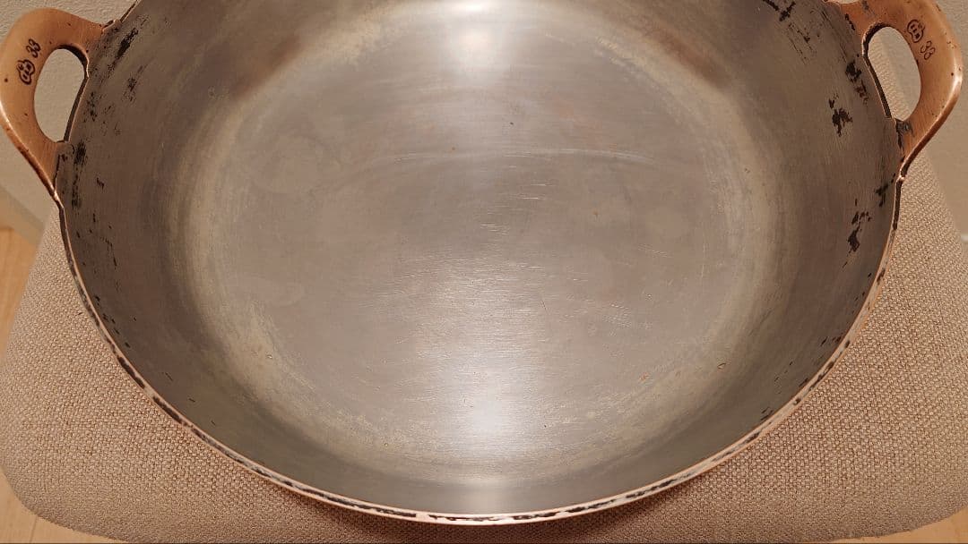 純銅製 業務用 大型 銅鍋 極厚 天ぷら鍋 33cm 送料込み