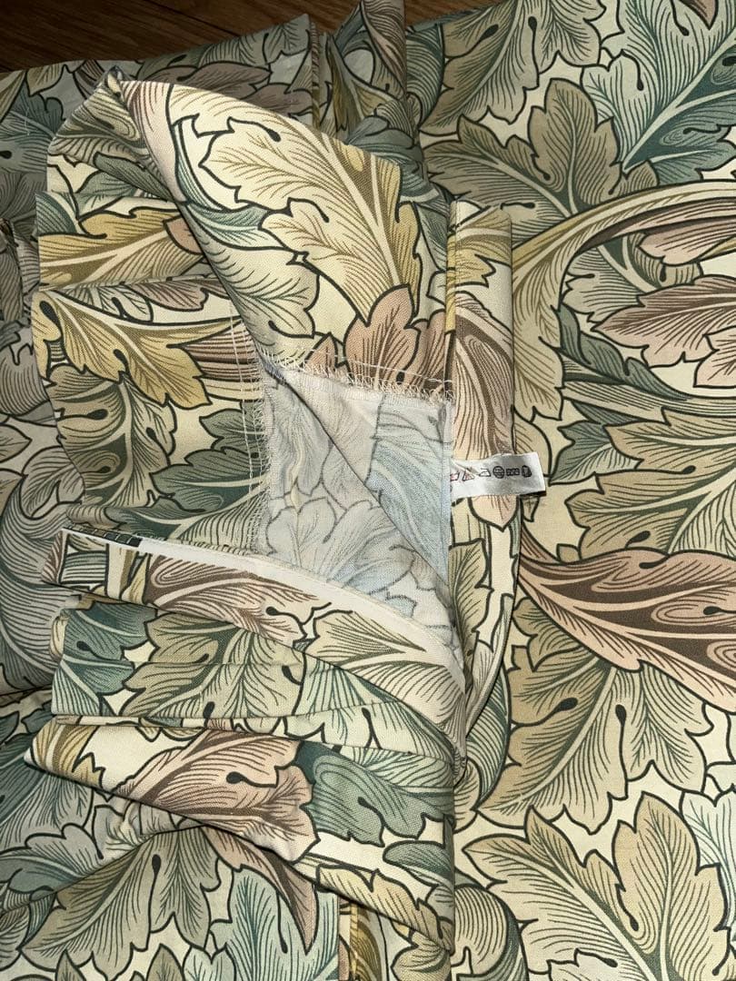 ウィリアムモリス ボタニカル柄カーテン２枚