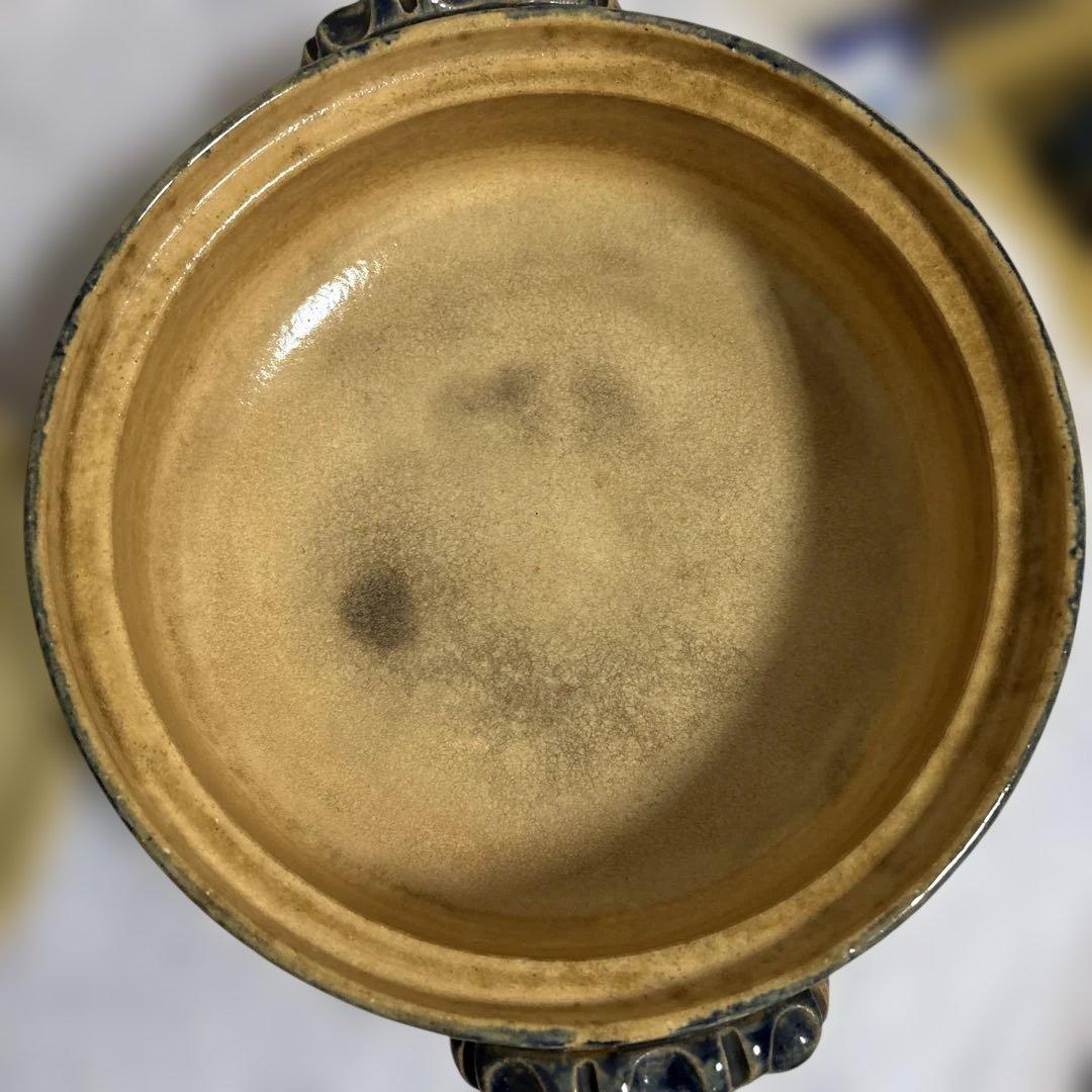 ちゃちゃ 伝統的な和柄の土鍋11号 利行　希少