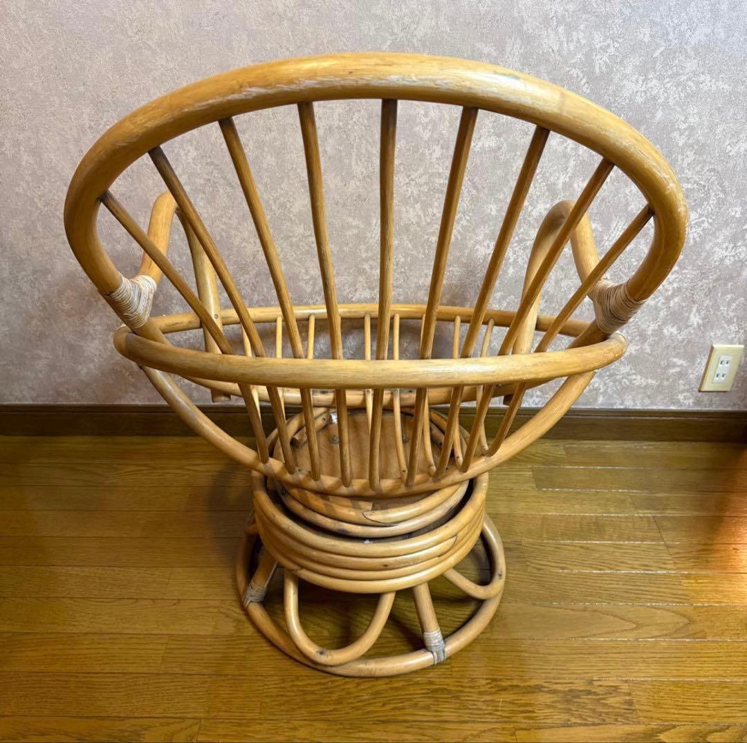 ラタン アームチェア アンティーク 平成レトロ 昭和レトロ 家具