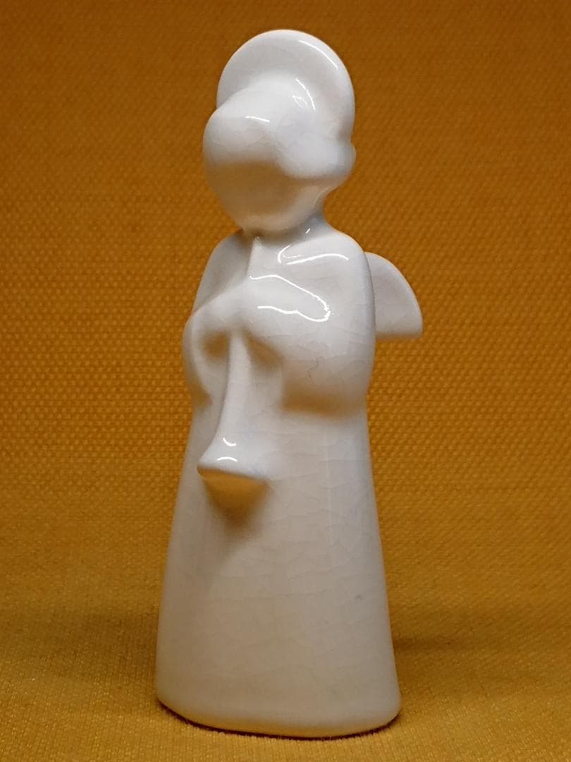 人形　天使　陶器　デンマーク　置物　インテリア　工芸品　美術品　A3308
