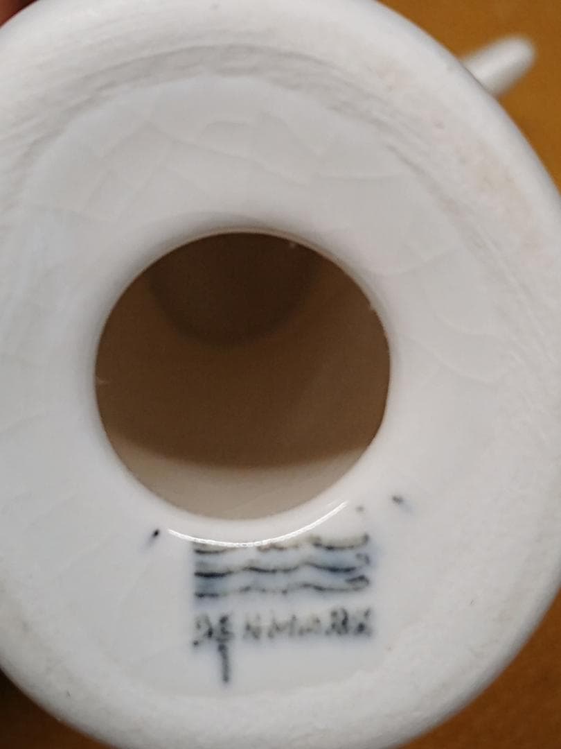 人形　天使　陶器　デンマーク　置物　インテリア　工芸品　美術品　A3308