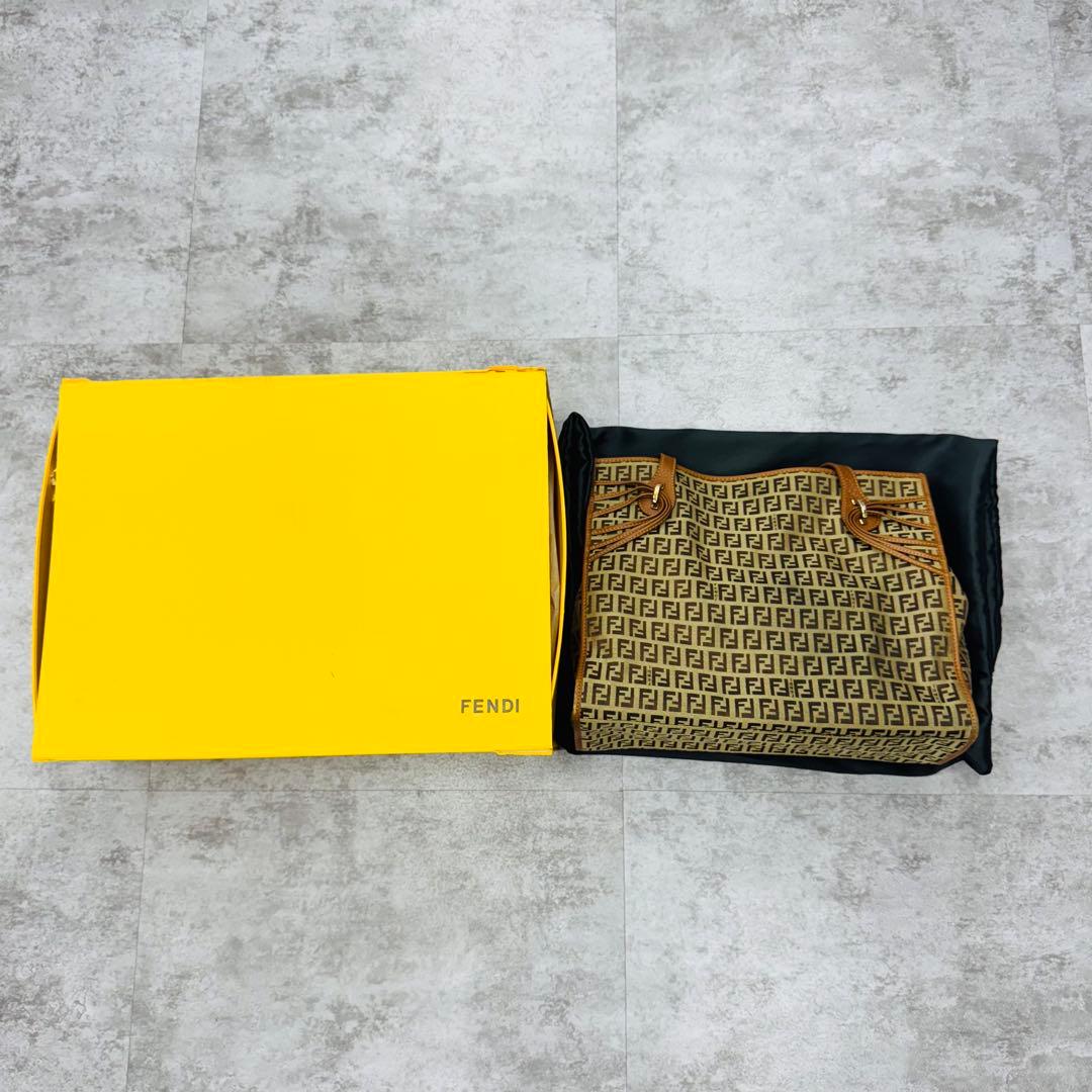 ✨FENDI✨フェンディ✨ズッキーノ✨ブラウン✨キャンバス✨トートバッグ✨ 中古・古着通販】FENDI (フェンディ) ズッキーノ トートバッグ