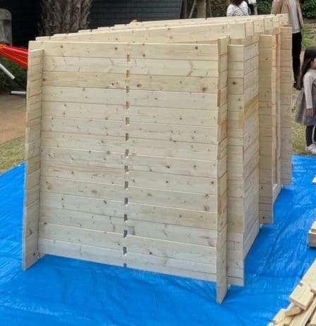 ログ積み木 積み木ログ 知育玩具 大型玩具 おもちゃ 秘密基地 ミニログハウス