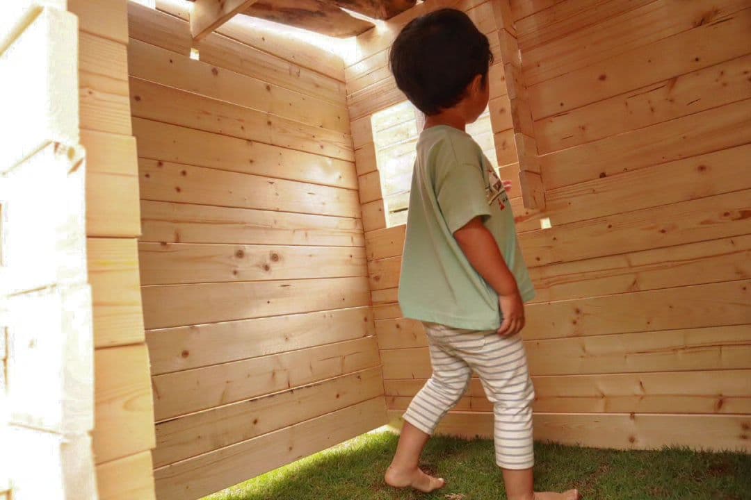 ログ積み木 積み木ログ 知育玩具 大型玩具 おもちゃ 秘密基地 ミニログハウス