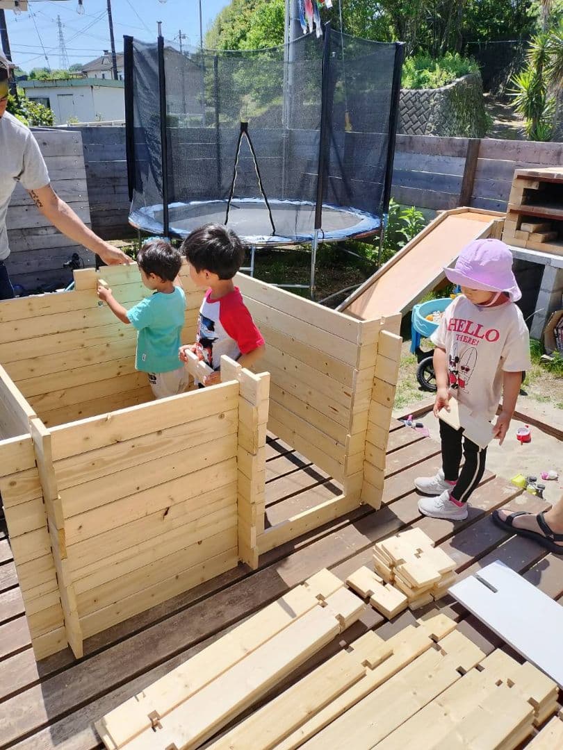 ログ積み木 積み木ログ 知育玩具 大型玩具 おもちゃ 秘密基地 ミニログハウス