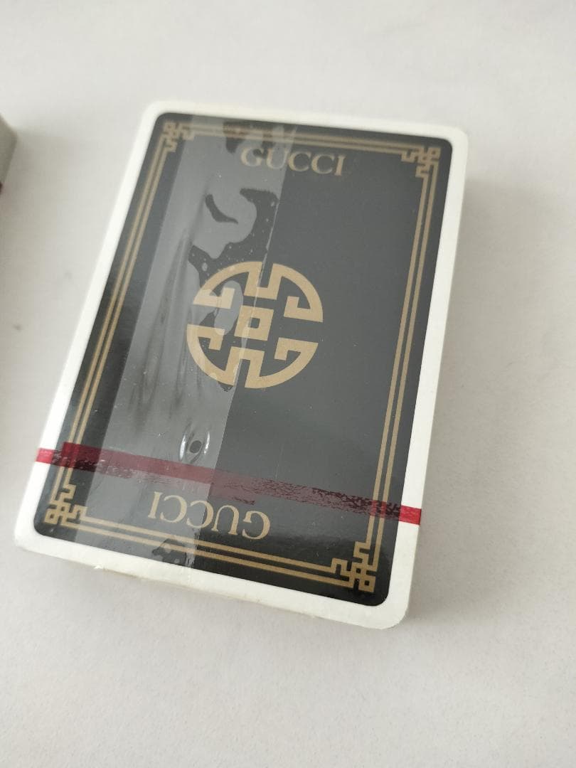 プ*ん様 【未開封】GUCCI トランプ2個 ボックス付き　オールドグッチ　ビン