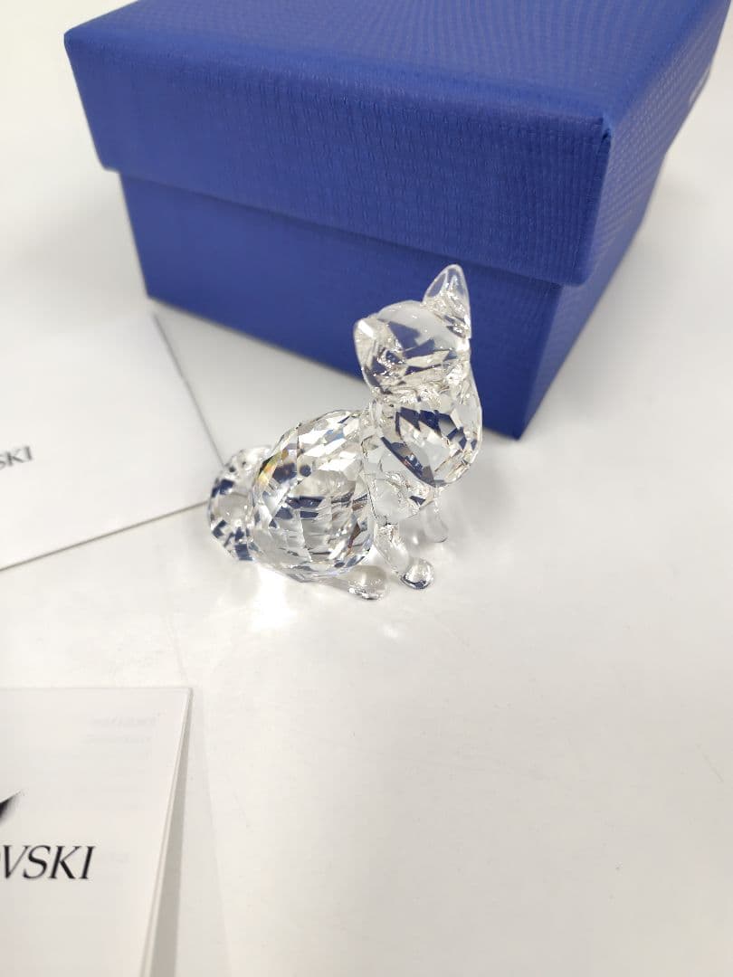 スワロフスキー　置物　メインクーン　SWAROVSKI