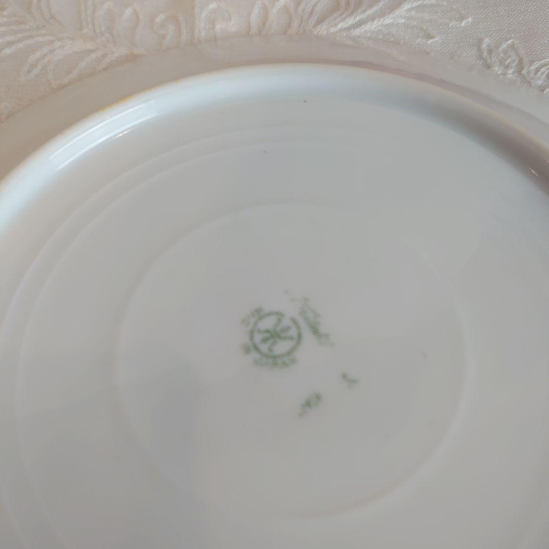 オールドノリタケ　ビジュー　薔薇絵図　皿　ハンドペイント