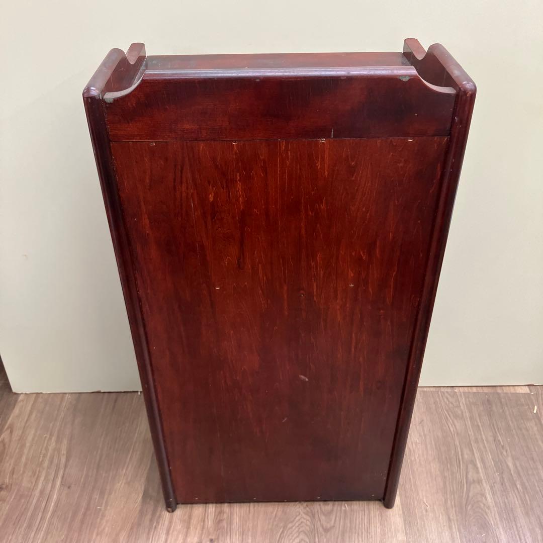 4F カリモク家具 木製シェルフ 3段ラック ヴィンテージ アンティーク