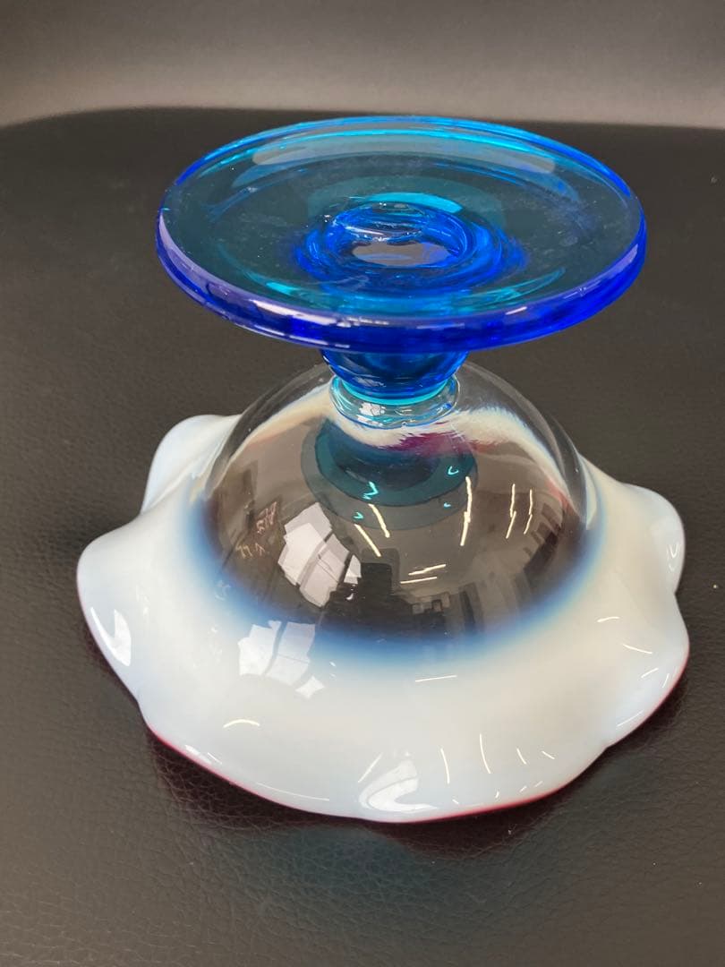 値下げ！大正モダン 氷コップ 和ガラス 三色 手吹き ガラス 乳白色