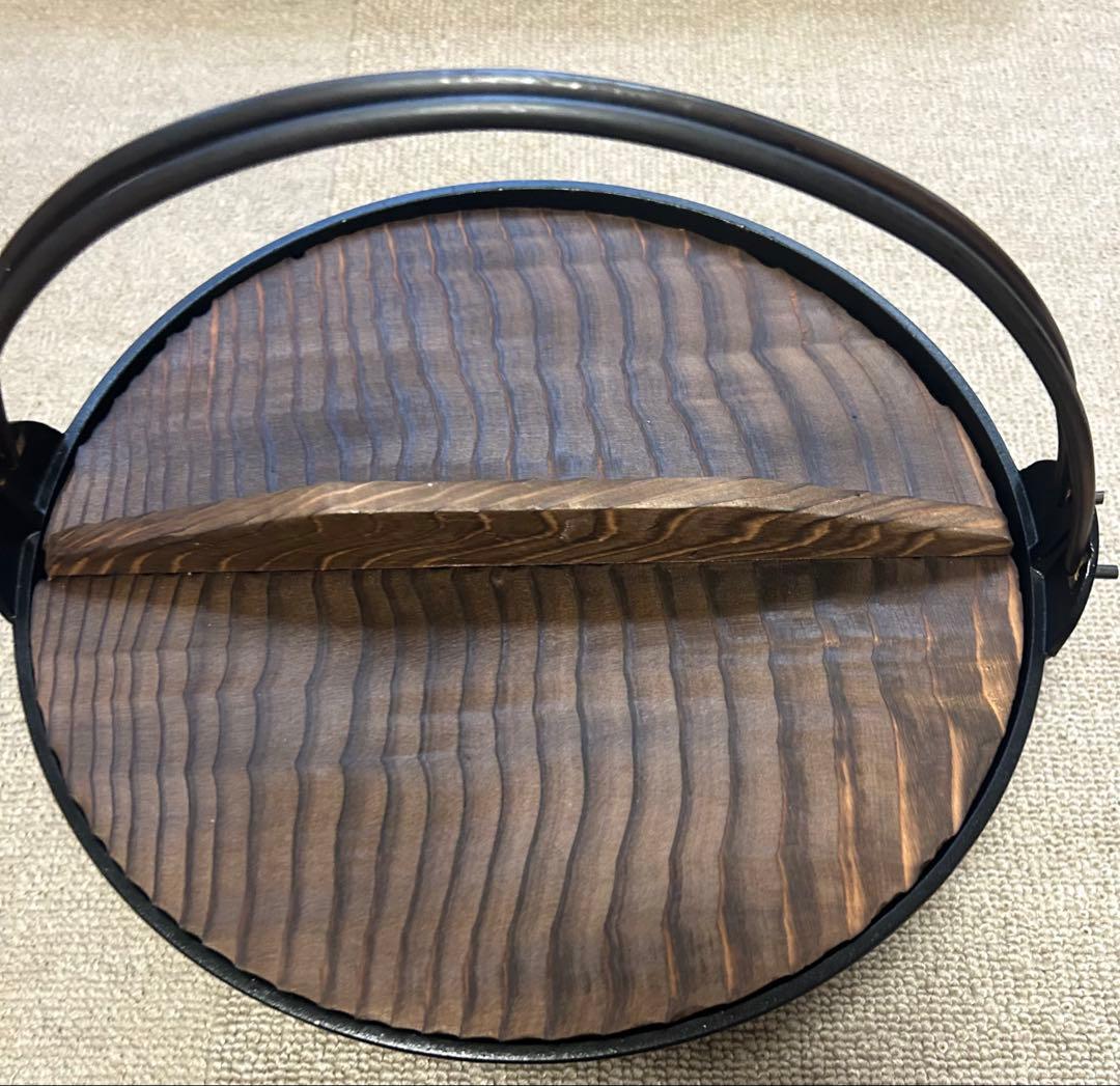 【新品、未使用品】南部鉄器　直径約28cm 鍋蓋セット　鍋　高島屋