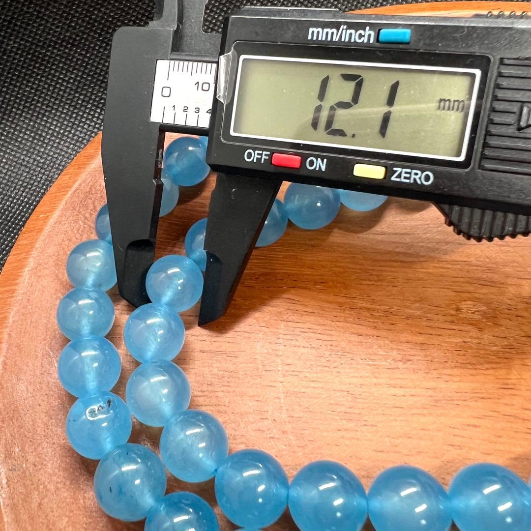 天然　高品質　アイスブルー　アクアマリンのネックレス AB1044