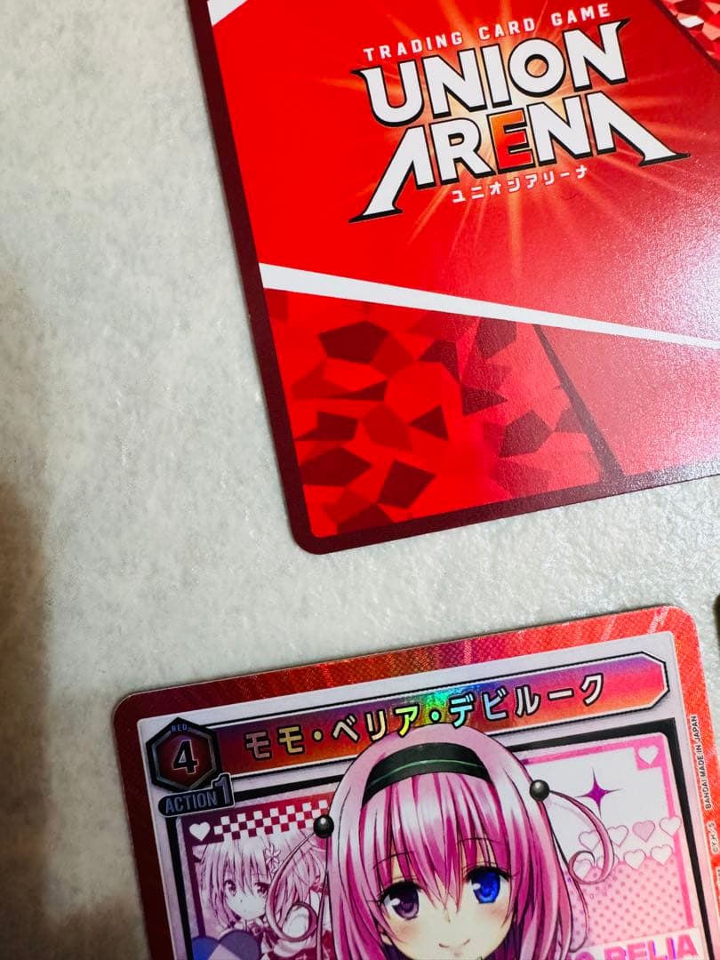 ユニオンアリーナ　ToLOVEる　モモ・ベリア・デビルーク 3枚セット販売