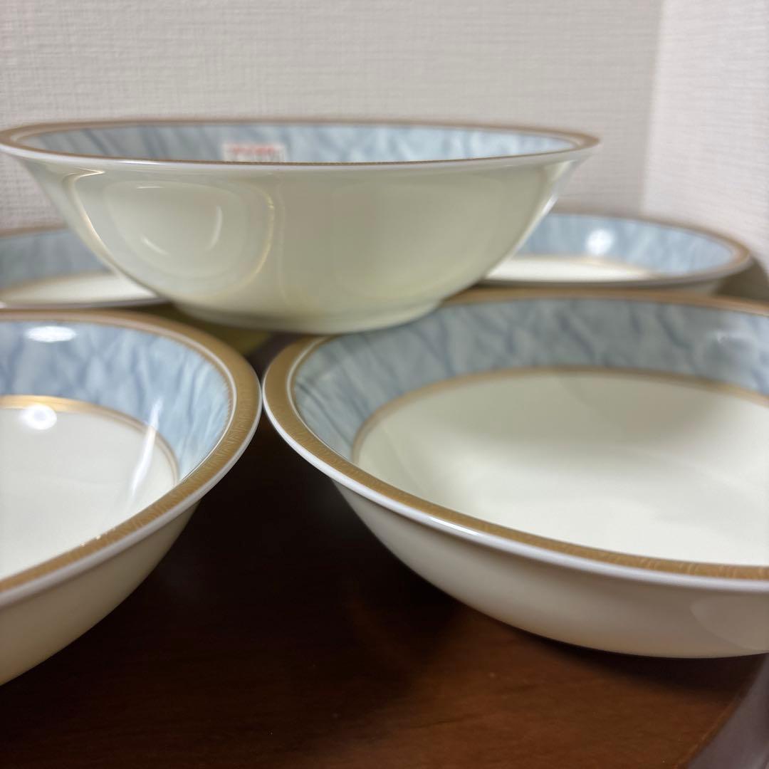 ノリタケ ルネッサンス レースウッド ゴールド ベリー皿&大皿 5枚+5枚