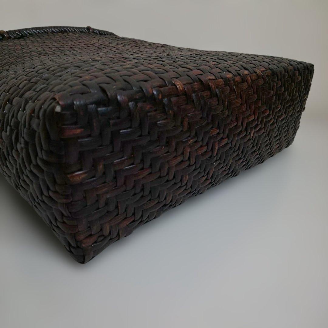 山葡萄 カゴバック 手提げ 内布なし