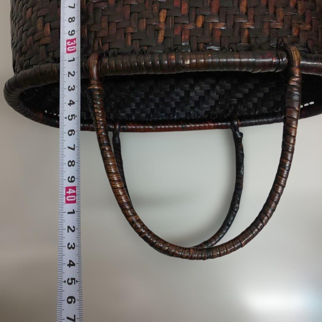 山葡萄 カゴバック 手提げ 内布なし