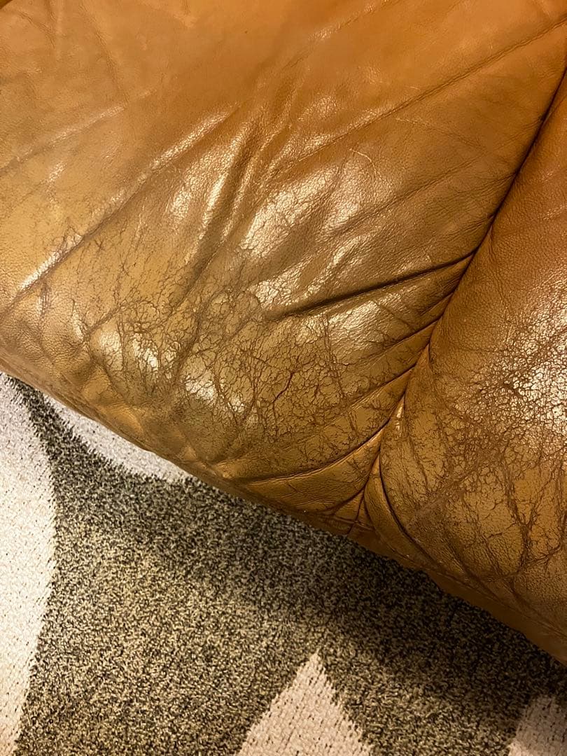 オールレザー ハイバック2人掛けソファ神奈川県港南区引取り可で1.2万円値引き