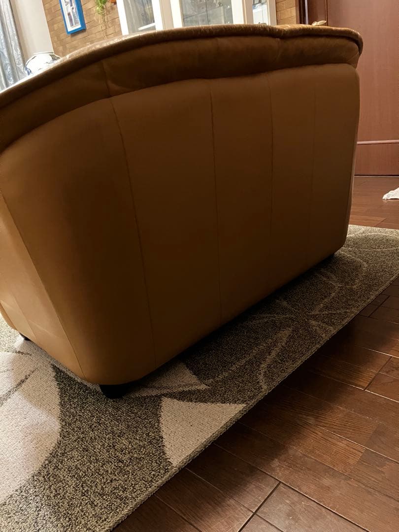 オールレザー ハイバック2人掛けソファ神奈川県港南区引取り可で1.2万円値引き