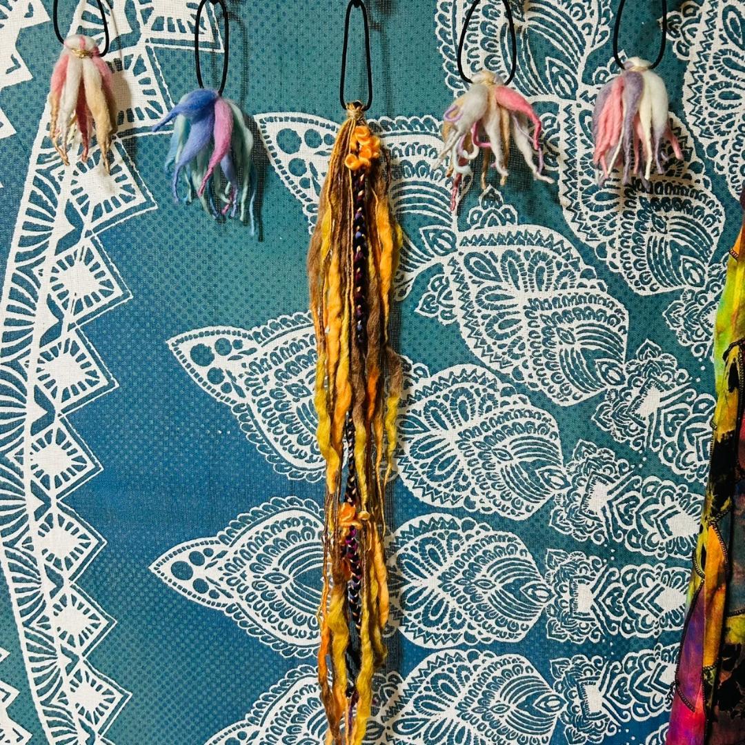 エスニック 花火ヘアゴム 2 チチカカなどとあわせて☆