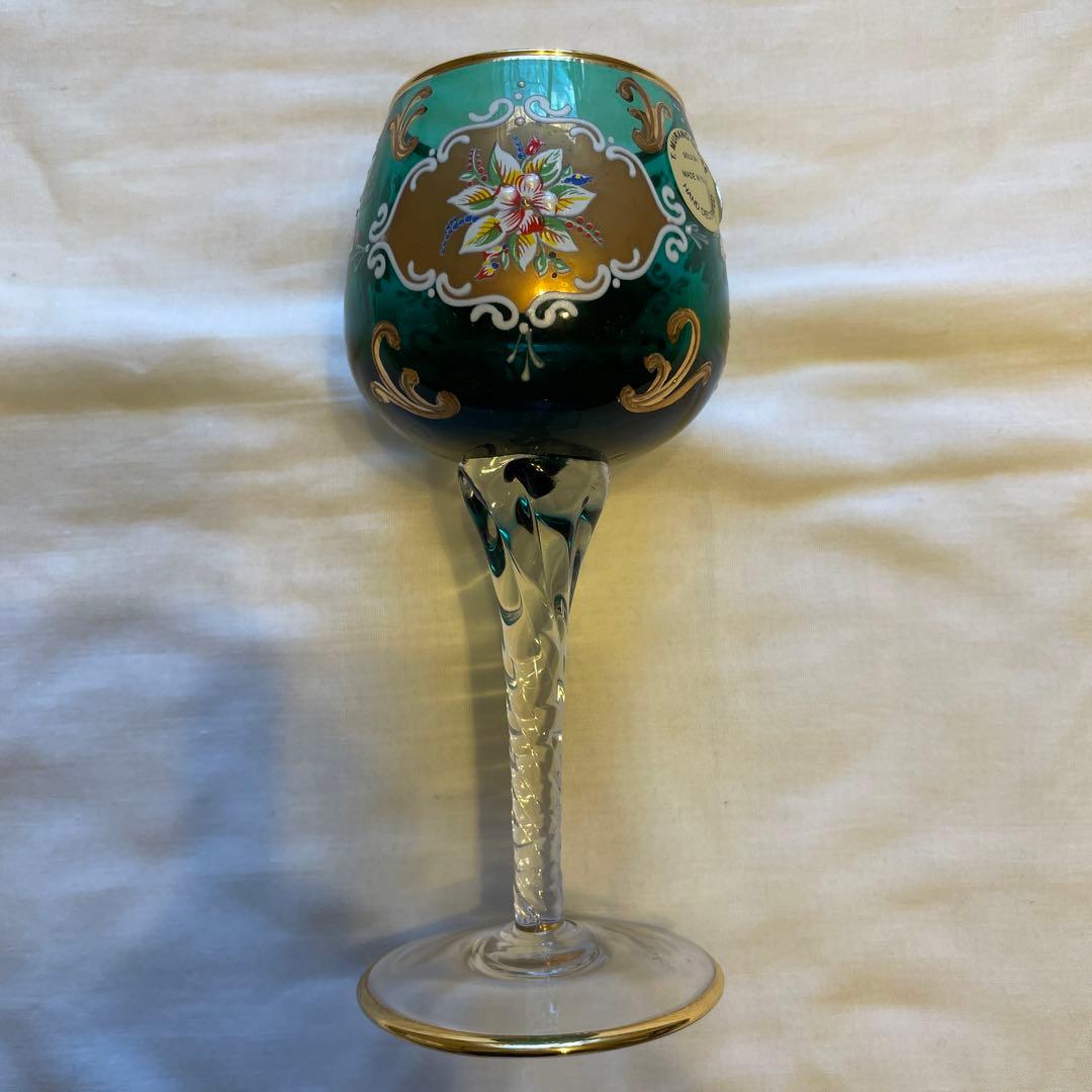 ベネチアングラス2客1セット 青、緑 - メルカリ