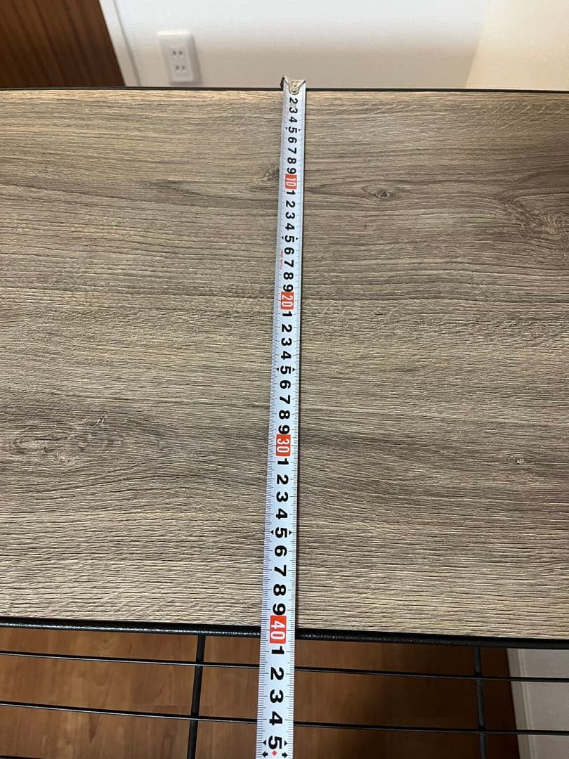 スチールラック 黒 Luminous NOIR スライド天板