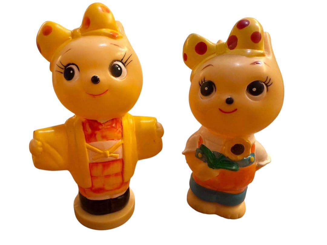 安田信託銀行 ノベルティ ぽっこちゃん ソフビ貯金箱 4体セット