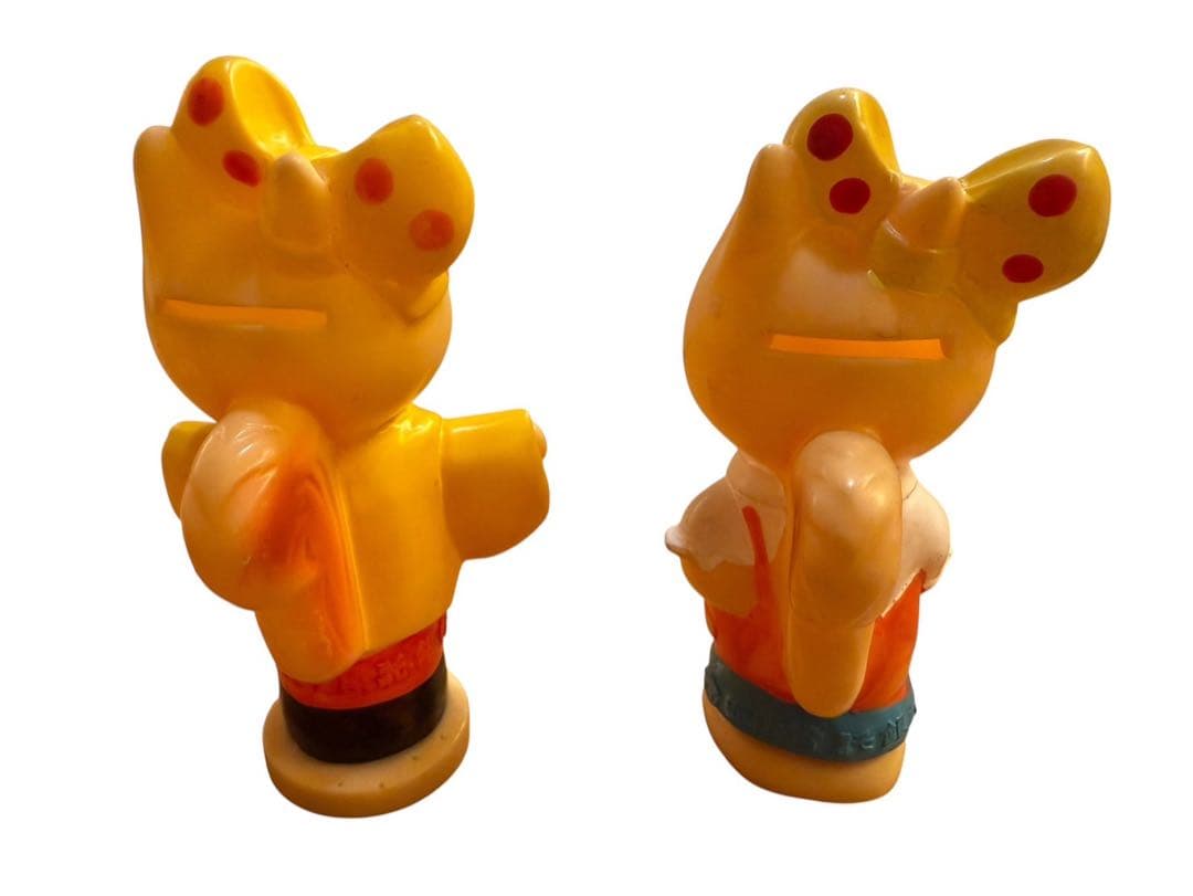 安田信託銀行 ノベルティ ぽっこちゃん ソフビ貯金箱 4体セット