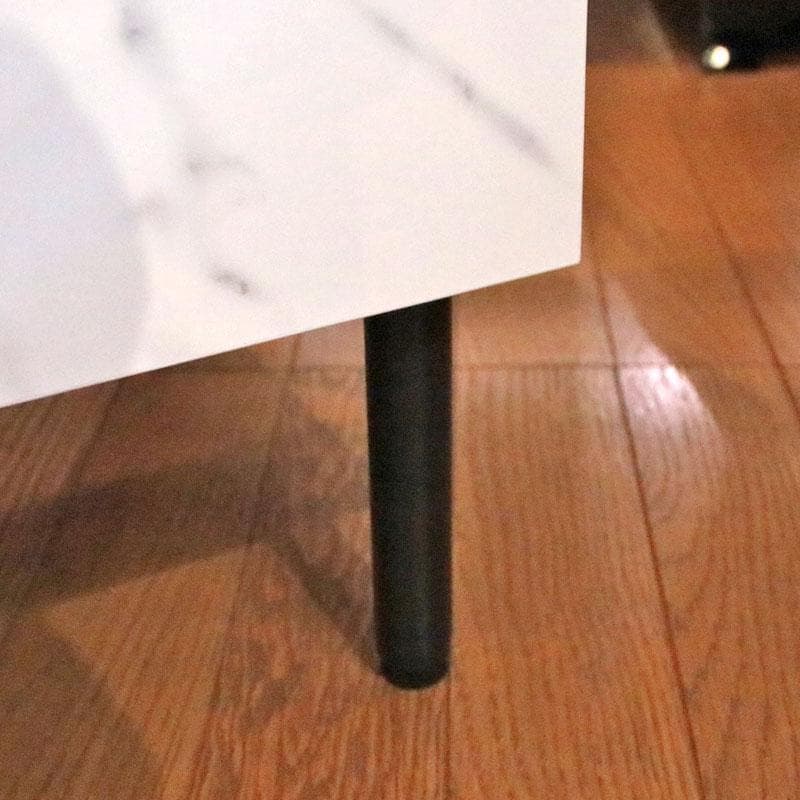 大理石柄 キャビネット マーブルホワイト リビング収納 飾り棚 399-2960