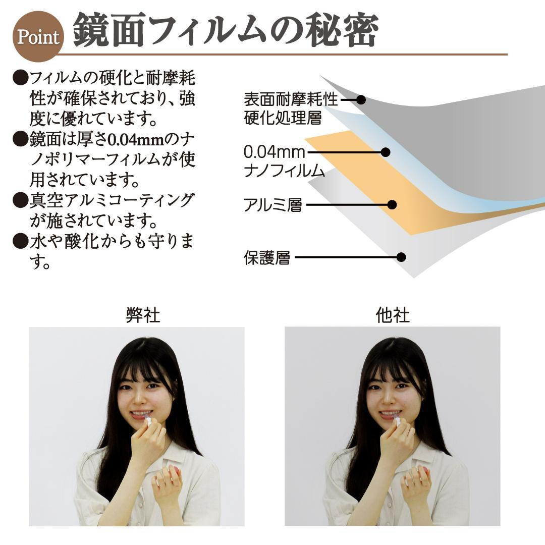 割れない鏡 スタンドミラー 全身鏡 幅100×高さ160cm スタンド付き（金）