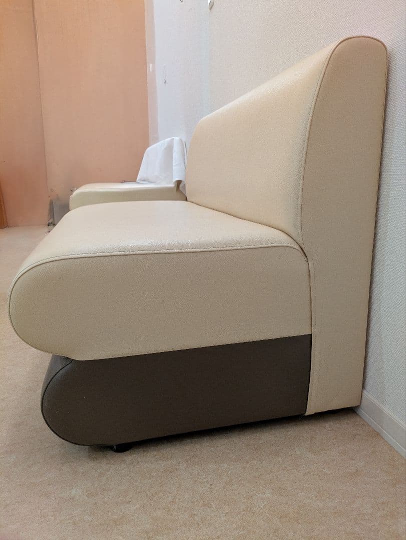 アルコ　ロビーソファ　待合　ツートン張り2人掛けソファ