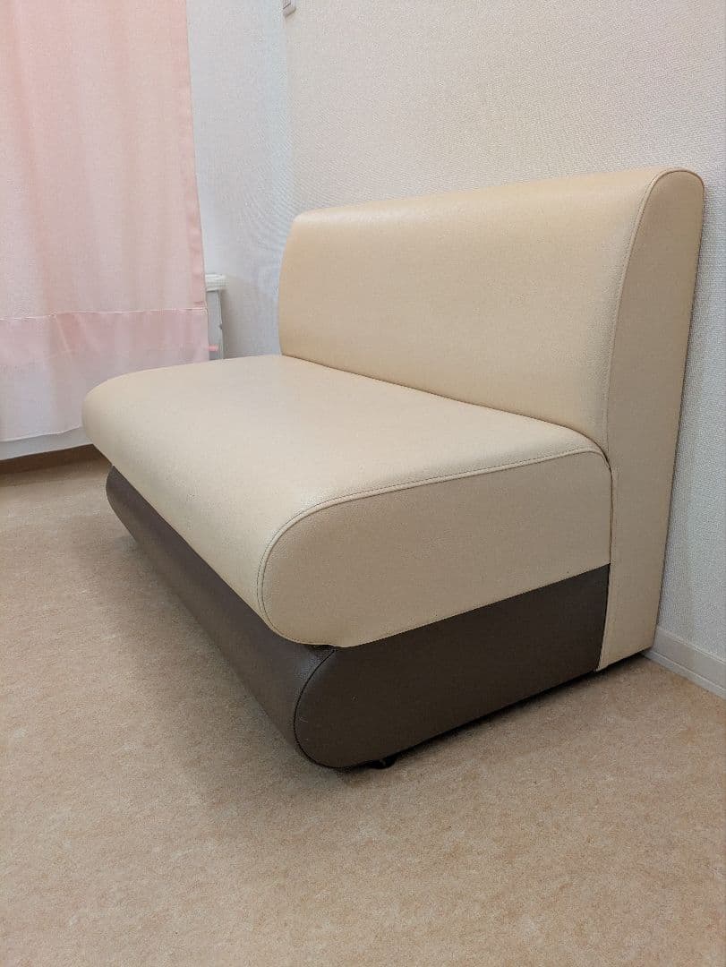 アルコ　ロビーソファ　待合　ツートン張り2人掛けソファ