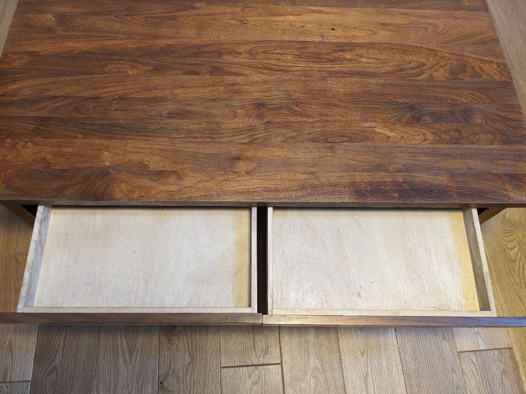 無垢材ローテーブル・ウォールナット材・幅１２０×奥行６０×高さ３５ｃｍ