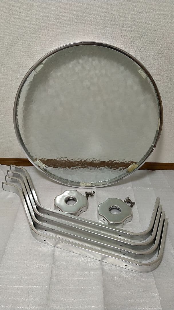 【DULTON】ダルトン╱テーブル╱丸テーブル╱円型╱アルミ╱ガラス╱カフェ