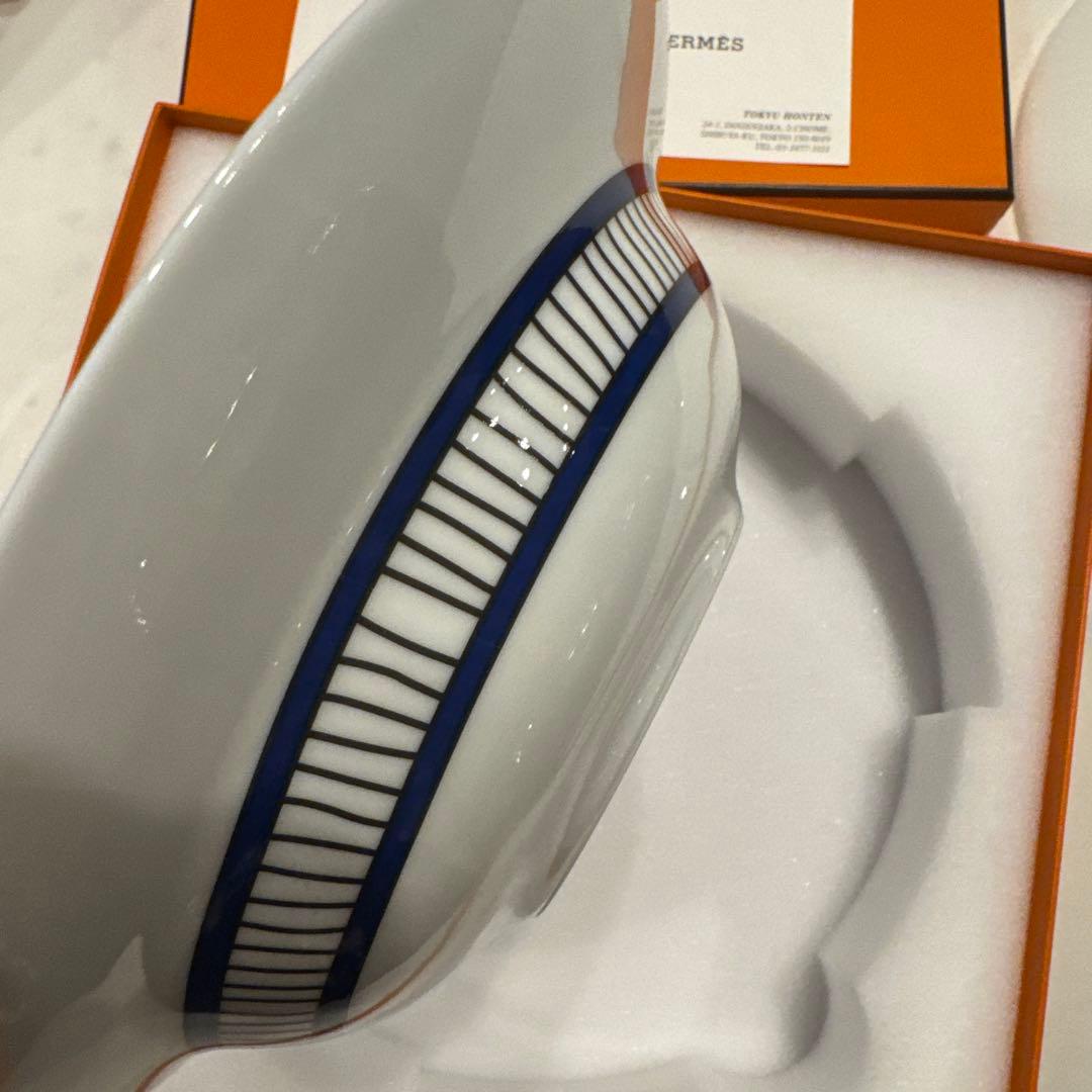 HERMES ブルーダイユール　パスタプレート