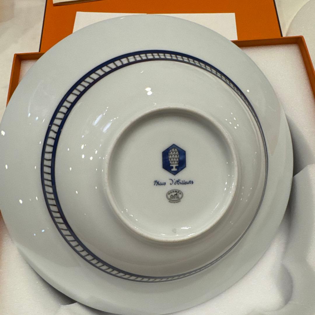 HERMES ブルーダイユール　パスタプレート