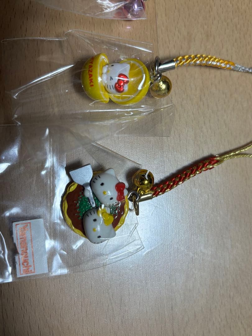 【タグ付・未使用】ご当地キティ 根付 ストラップ 5点セット