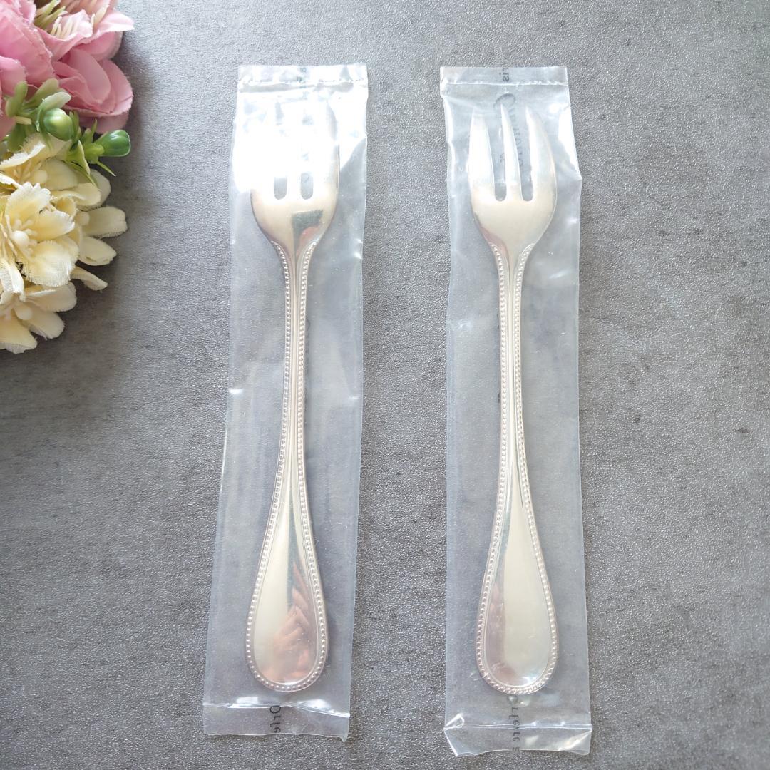 クリストフル パール ケーキフォーク 未開封 2点