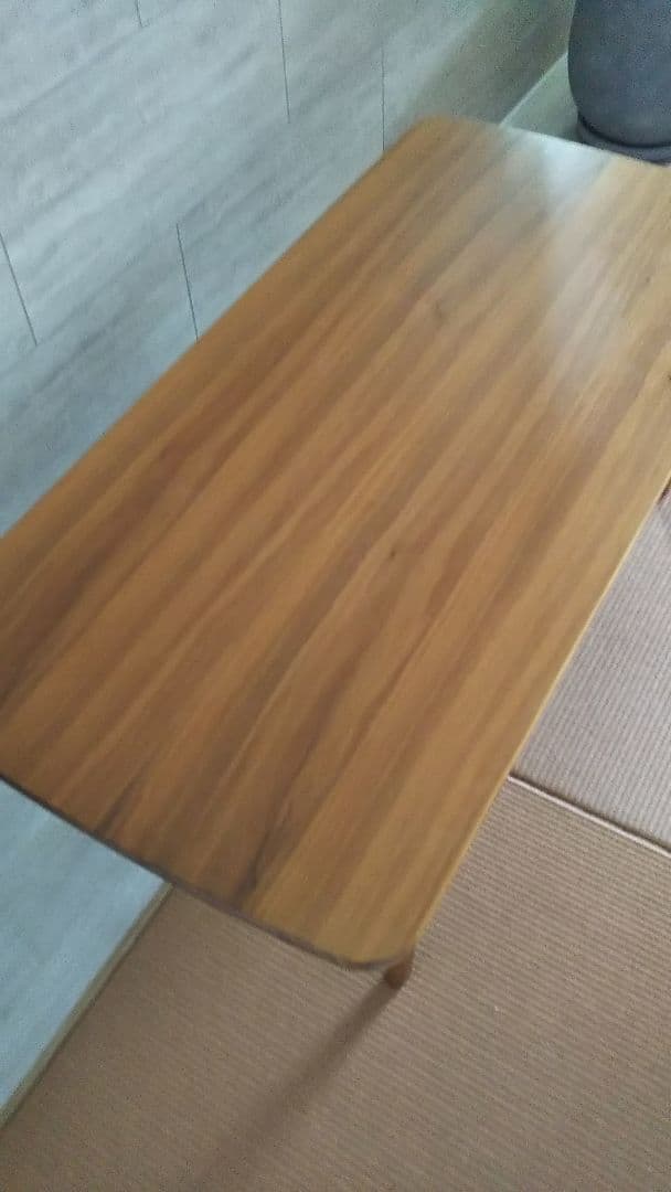 【良品】木製 センターテーブル 下部棚付き