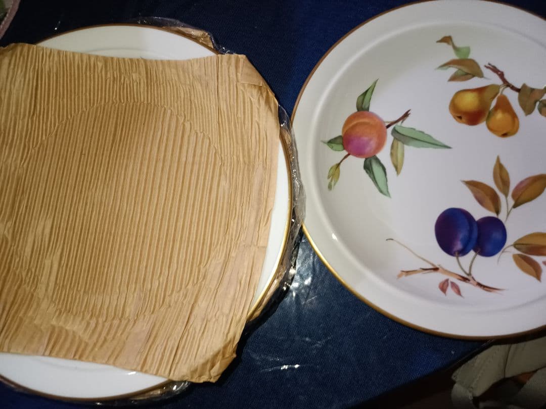 ロイヤルウースター イヴシャムゴールド (金淵) 5枚セット スープ