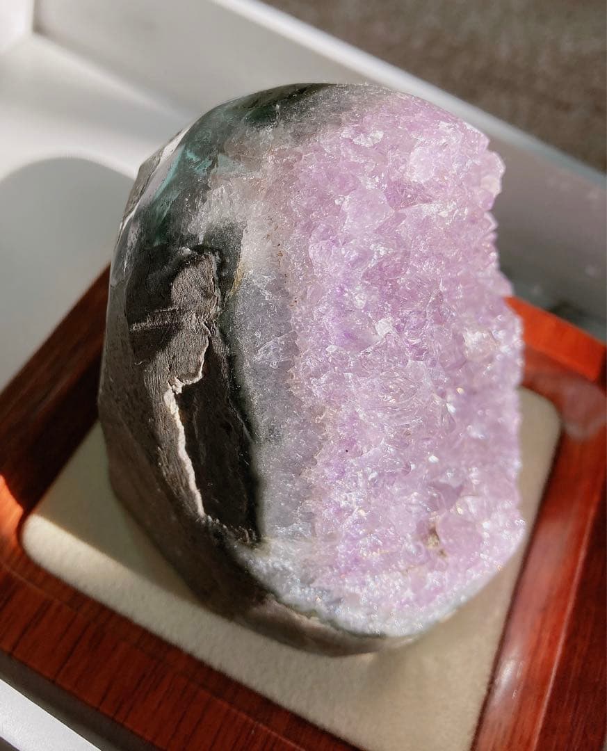 ブラジル産 アメジスト クラスター ドーム 天然石