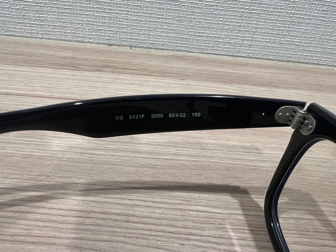 レイバン　ウェイファーラー　ブルーライトカット　クリアレンズ　ブラック