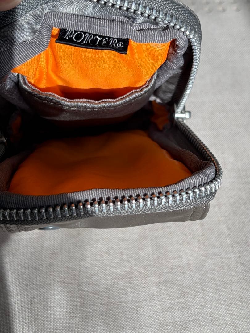 ◾️PORTER◾️ポーター　タンカー　ポーチ　シルバーグレー